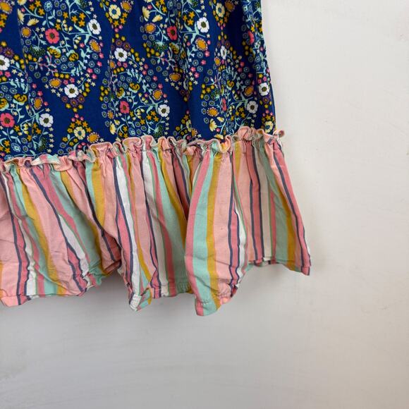 Matilda Jane Girls Wish You Were Here Maxi Long Dress Blue Floral Ruffled - 8 - Picture 3 of 9